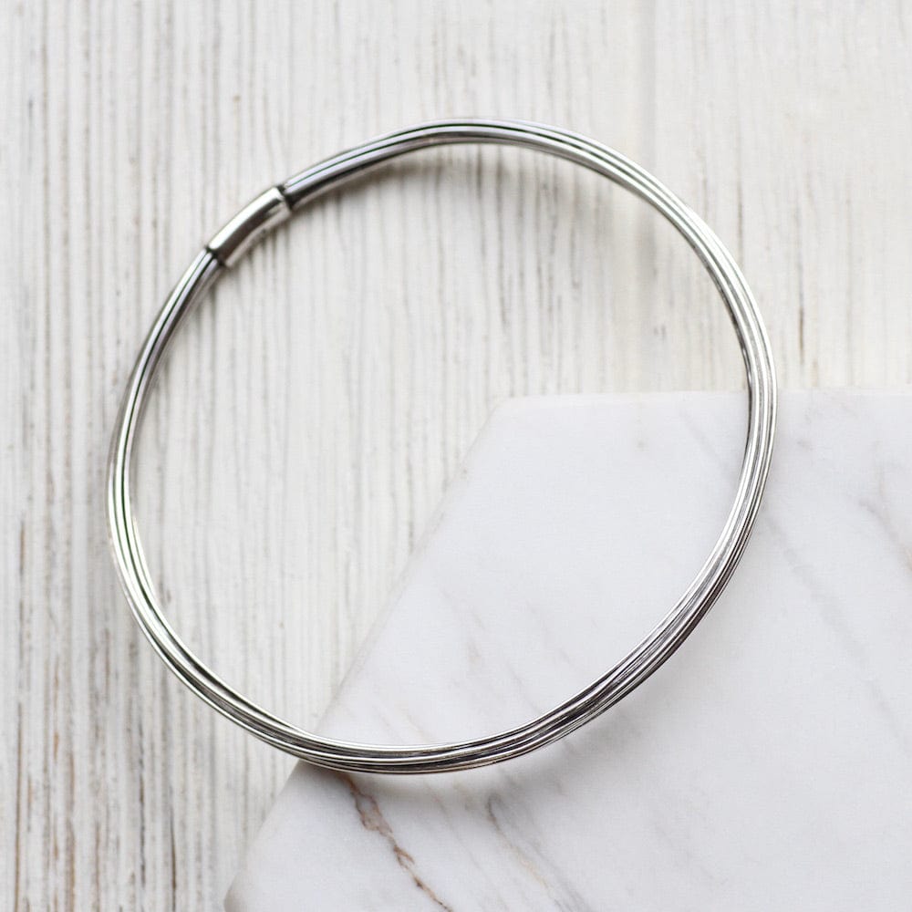 BRC Oxidized Elephant Hair Inspired Bangle