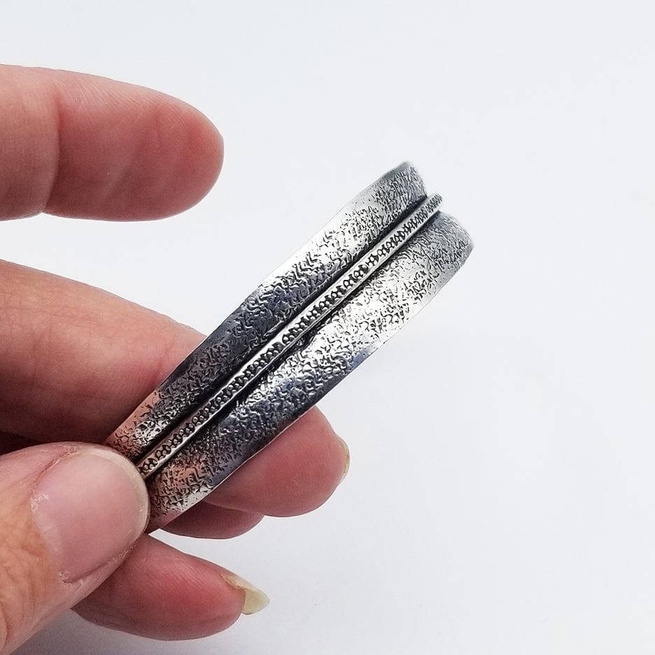 
                  
                    BRC OXIDIZED RIBBON CUFF WITH LIGHT HAMMERING
                  
                