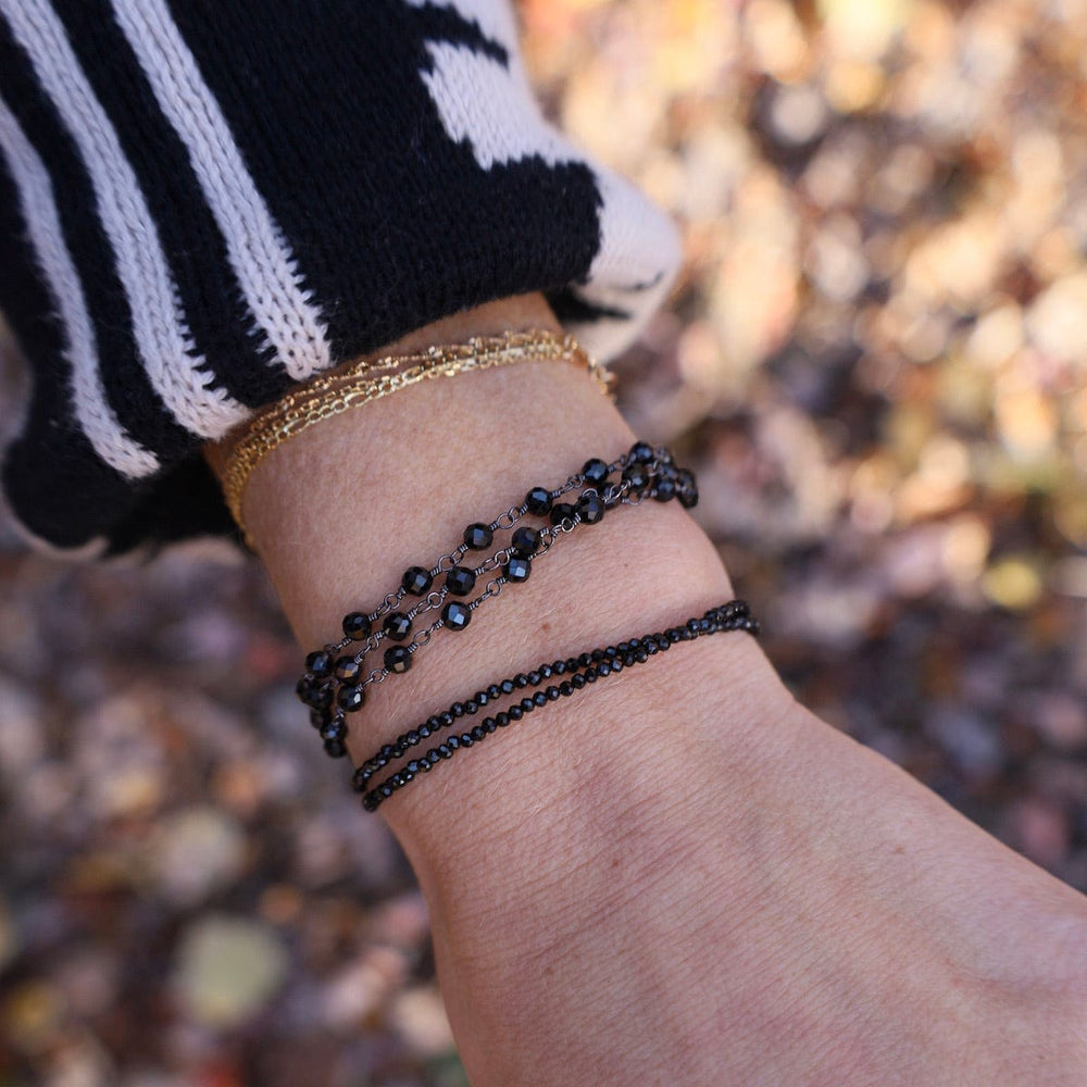 
                      
                        BRC Oxidized Sterling Silver Double Strand Black Spine
                      
                    