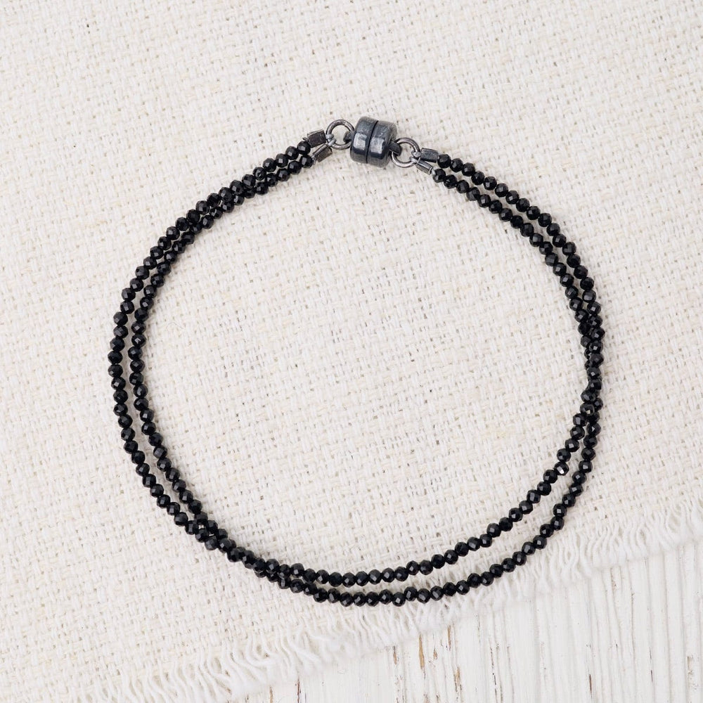 
                      
                        BRC Oxidized Sterling Silver Double Strand Black Spine
                      
                    