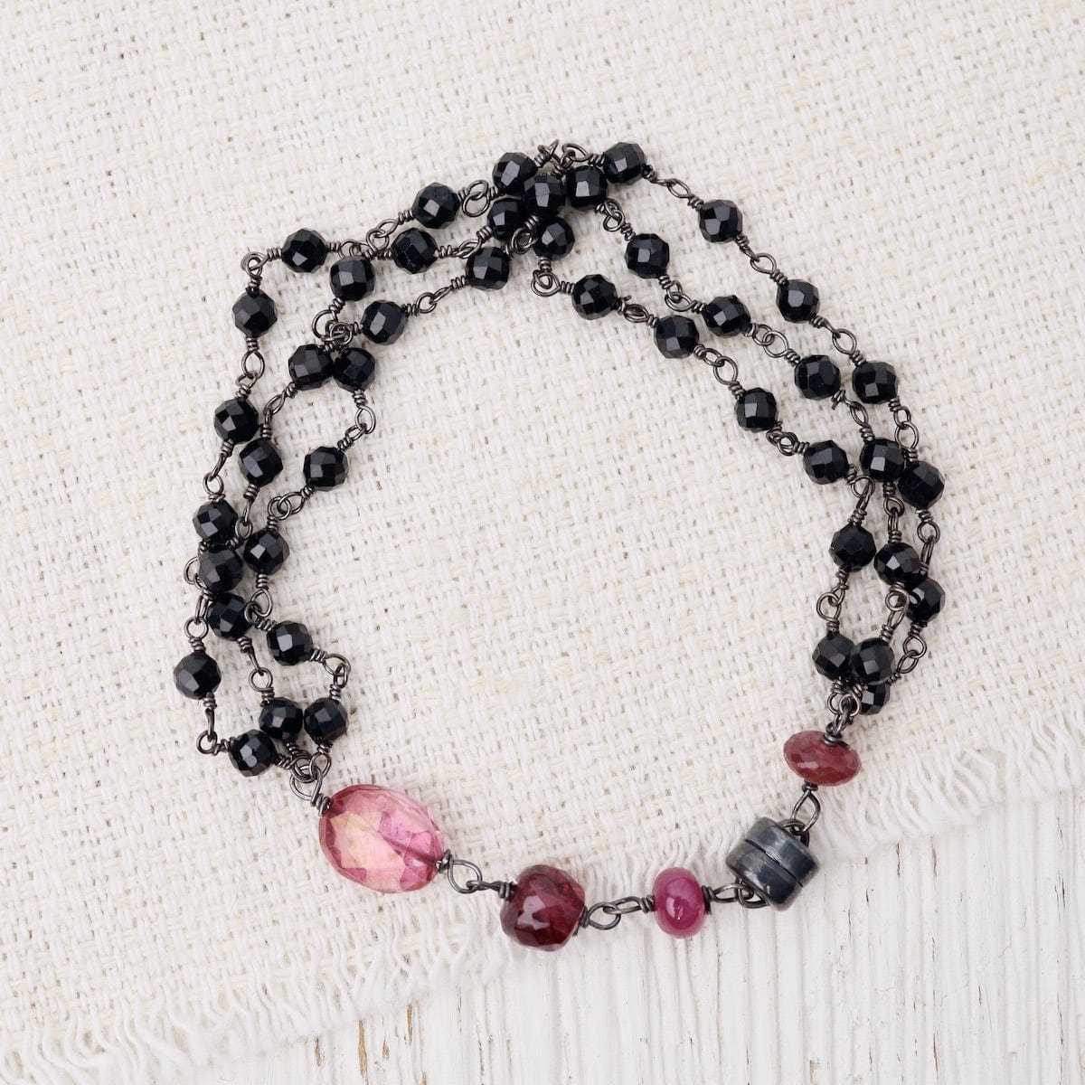 Multi Strand Black Spinel Bracelet – Dandelion Jewelry