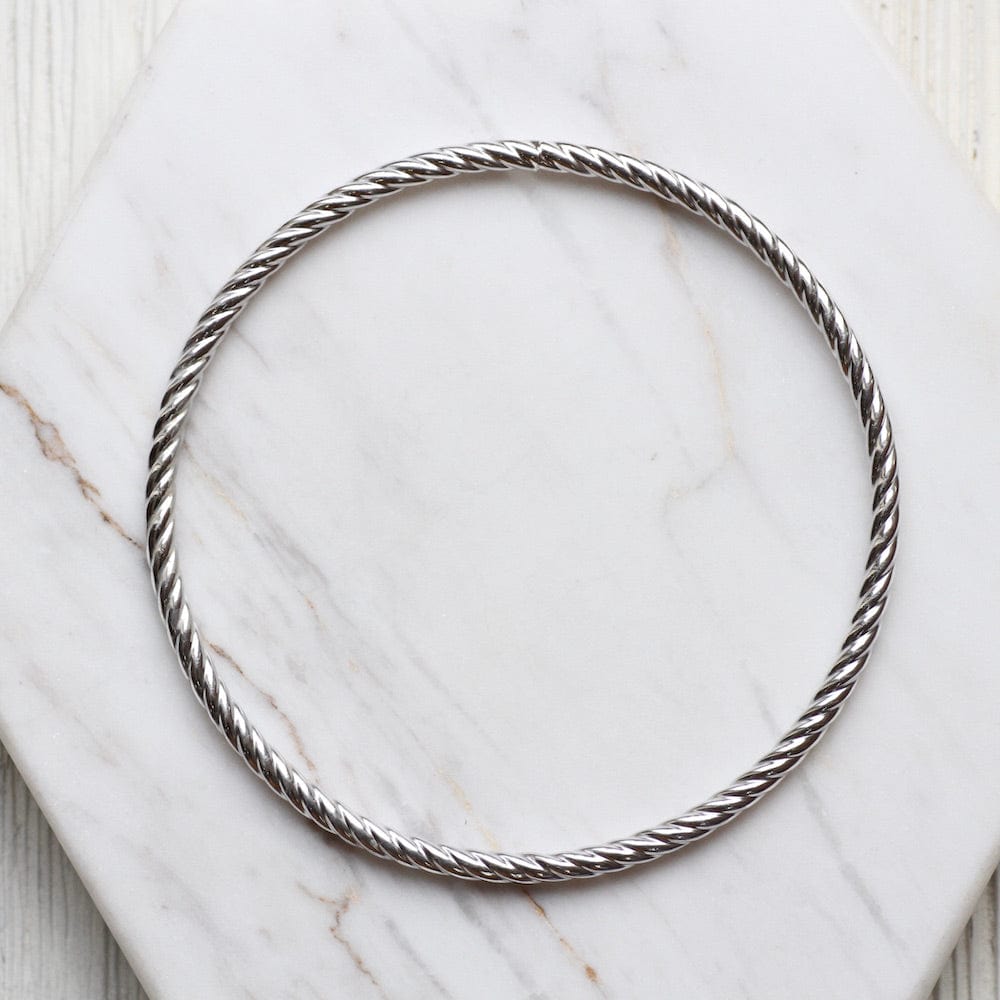 
                      
                        BRC Oxidized Twisted Bangle
                      
                    