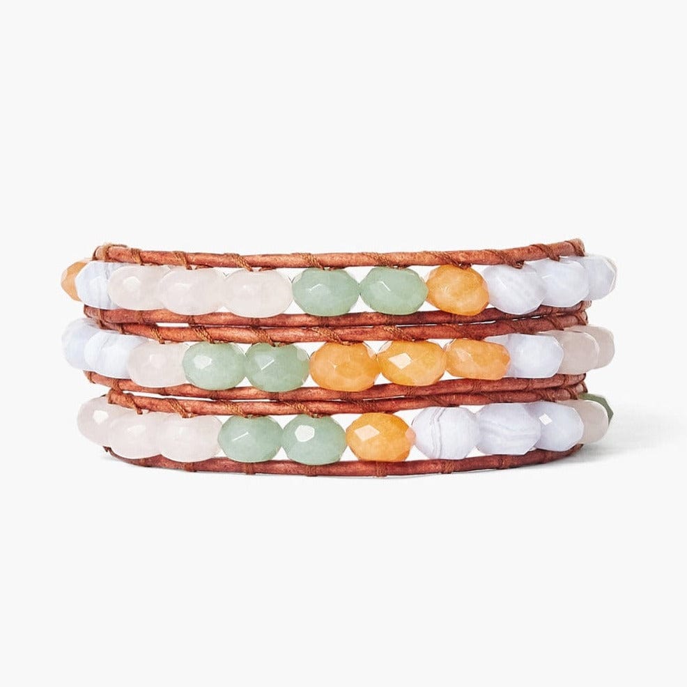 BRC Pastel Mix Three Wrap Bracelet