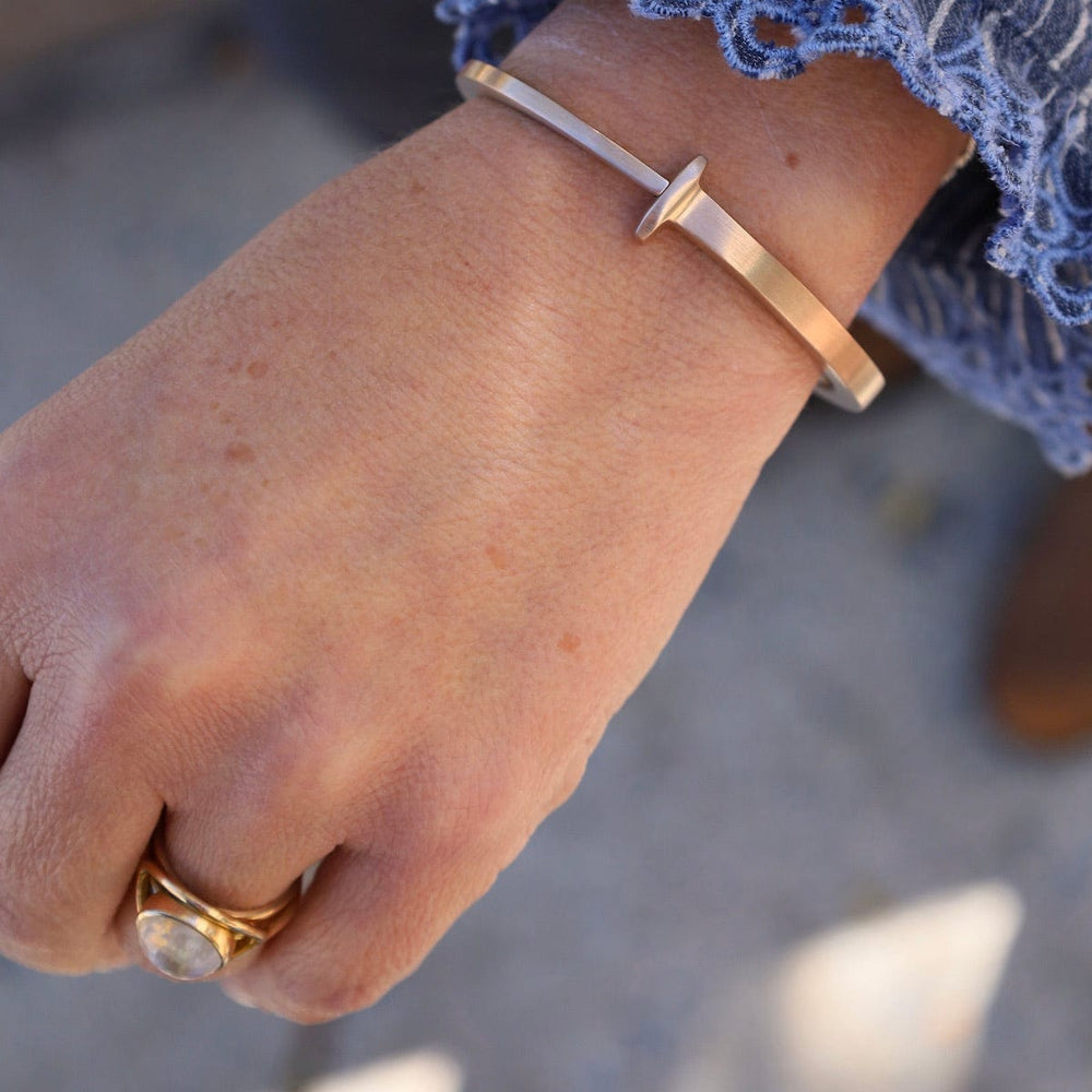 
                      
                        BRC Pat Flynn Iron Nail Bracelet ~ 14k Brown Gold
                      
                    