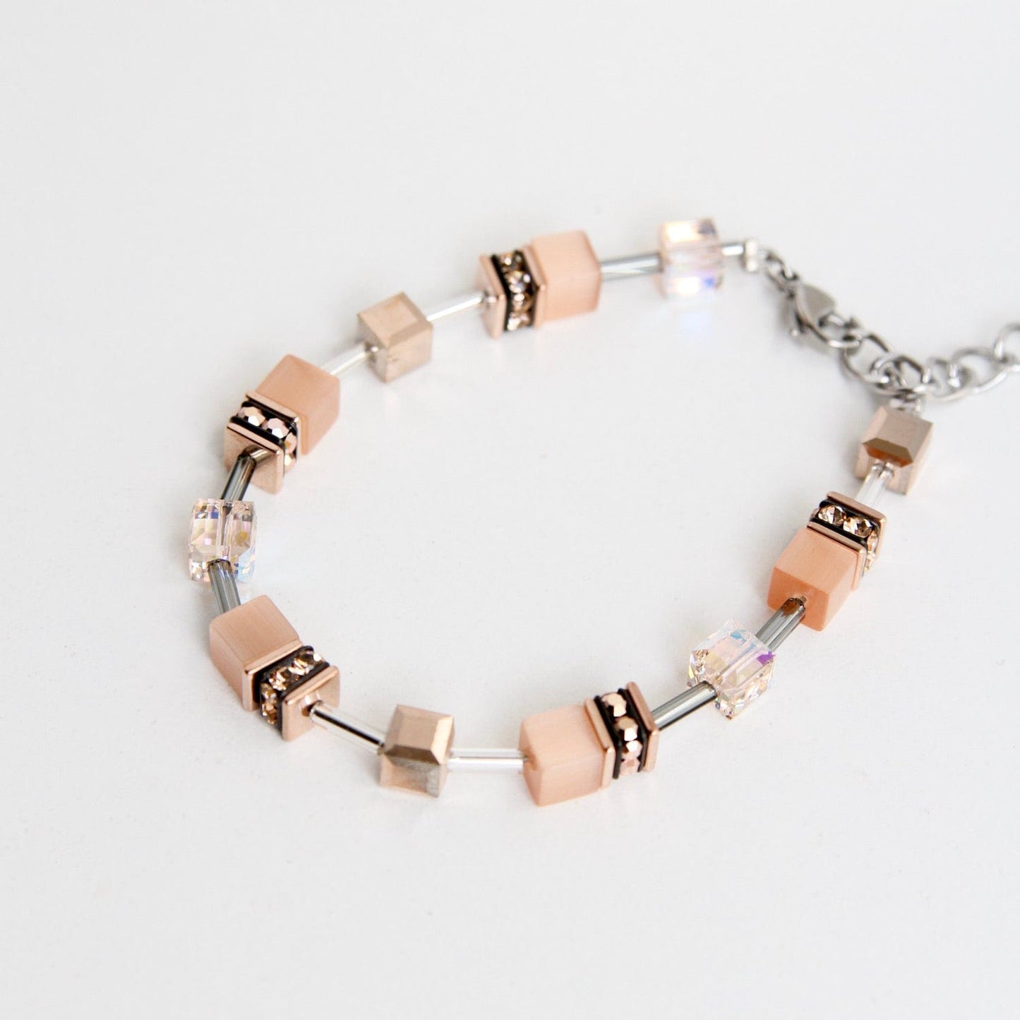 BRC Peach Geo Cube Bracelet