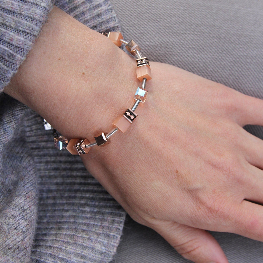 BRC Peach Geo Cube Bracelet