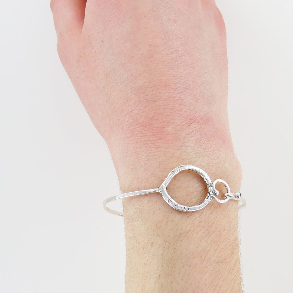 BRC Pear and Circle Clasp Bangle