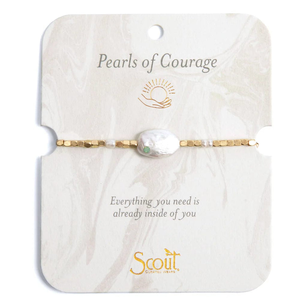 
                      
                        BRC Pearl Affirmation Bracelet - Courage/Gold
                      
                    