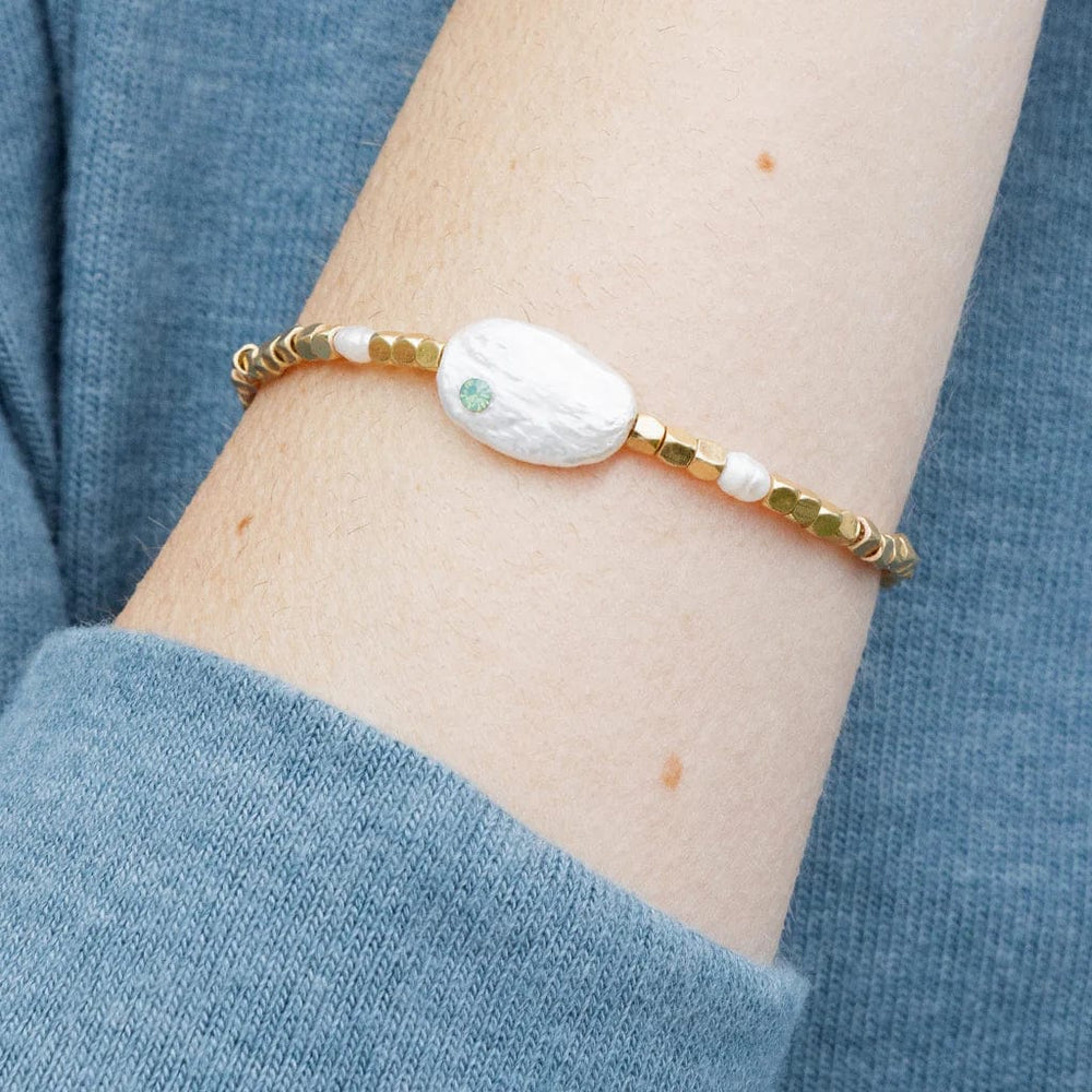 
                      
                        BRC Pearl Affirmation Bracelet - Courage/Gold
                      
                    