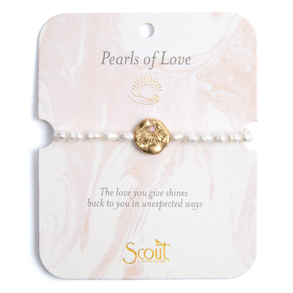 
                      
                        BRC Pearl Affirmation Bracelet - Love/Gold
                      
                    