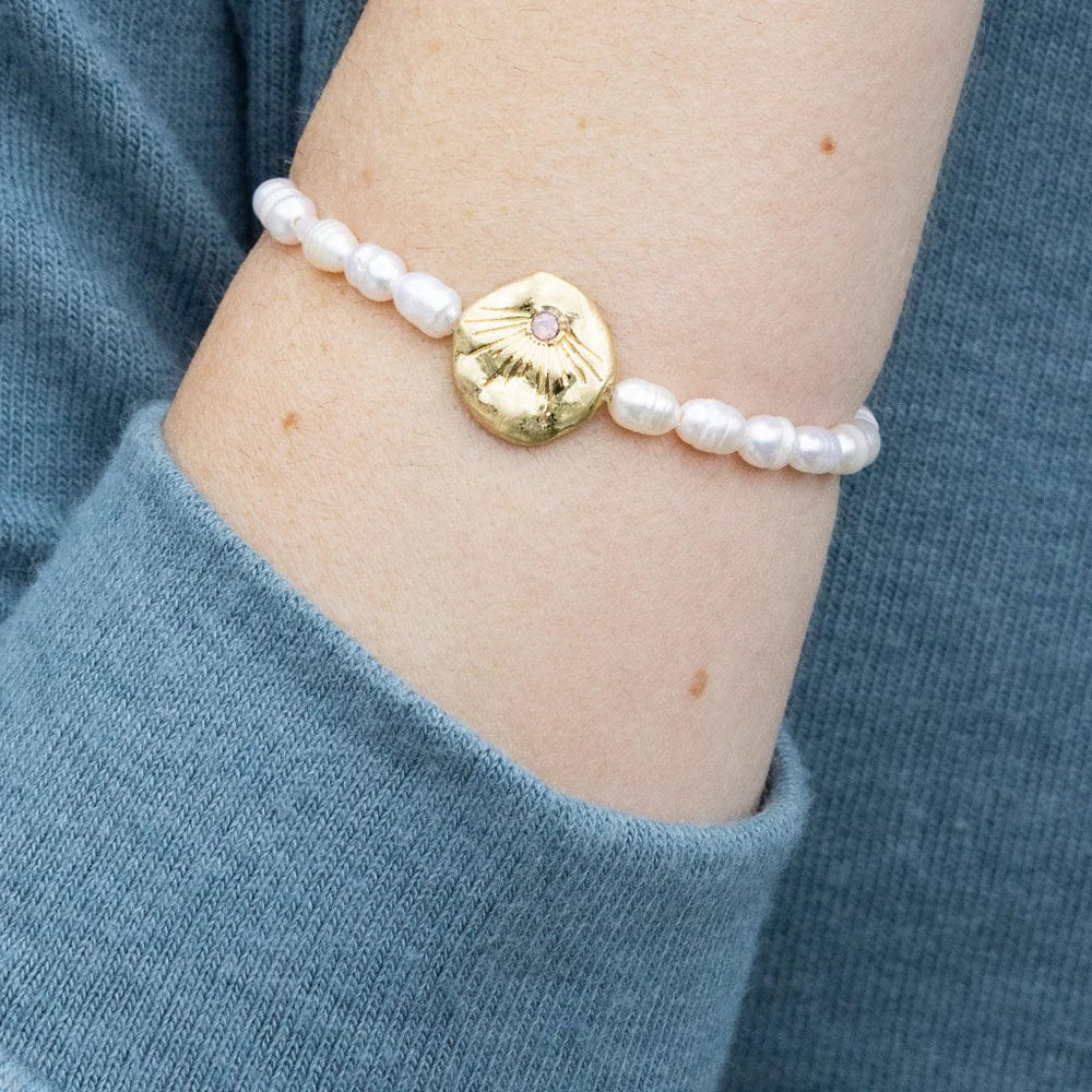 
                      
                        BRC Pearl Affirmation Bracelet - Love/Gold
                      
                    