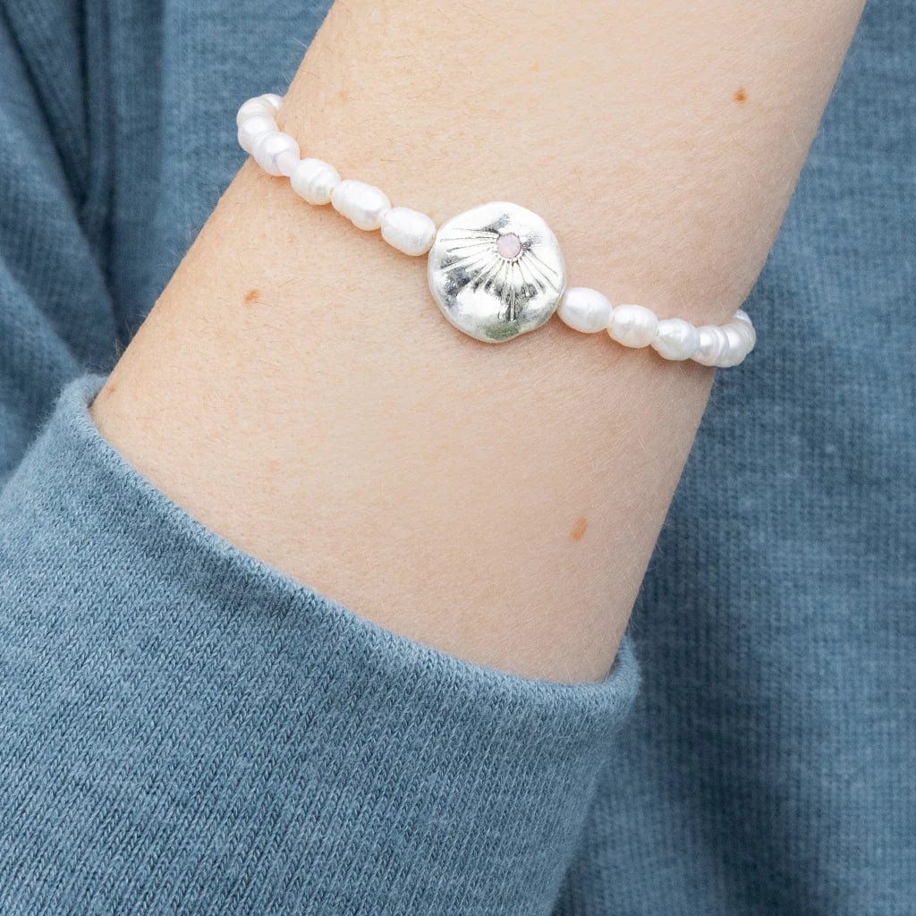 BRC Pearl Affirmation Bracelet - Love/Silver