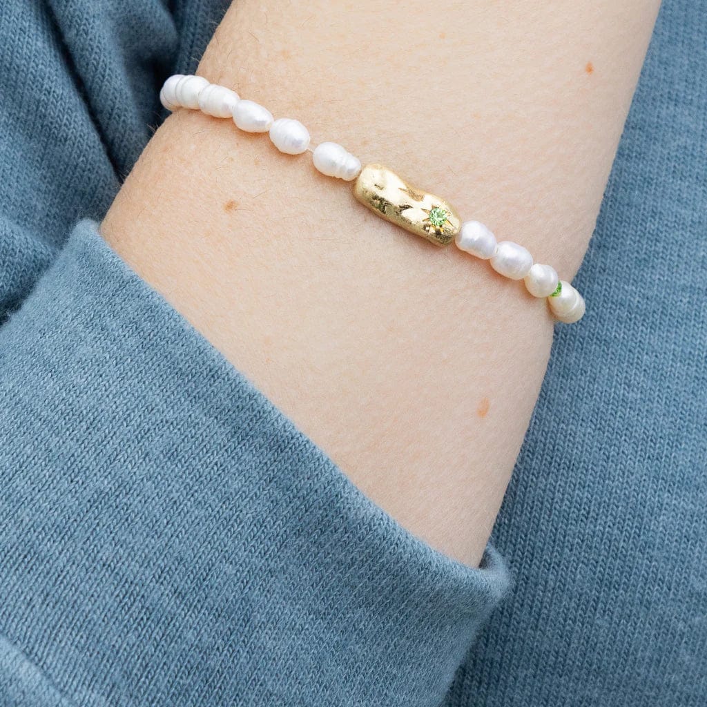 BRC Pearl Affirmation Bracelet - Luck/Gold