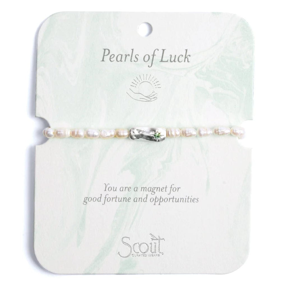 
                      
                        BRC Pearl Affirmation Bracelet - Luck/Silver
                      
                    