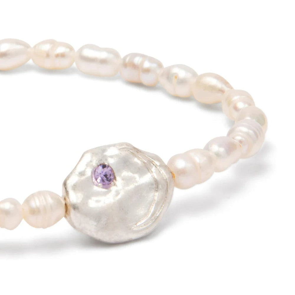 
                      
                        BRC Pearl Affirmation Bracelet - Protection/Silver
                      
                    