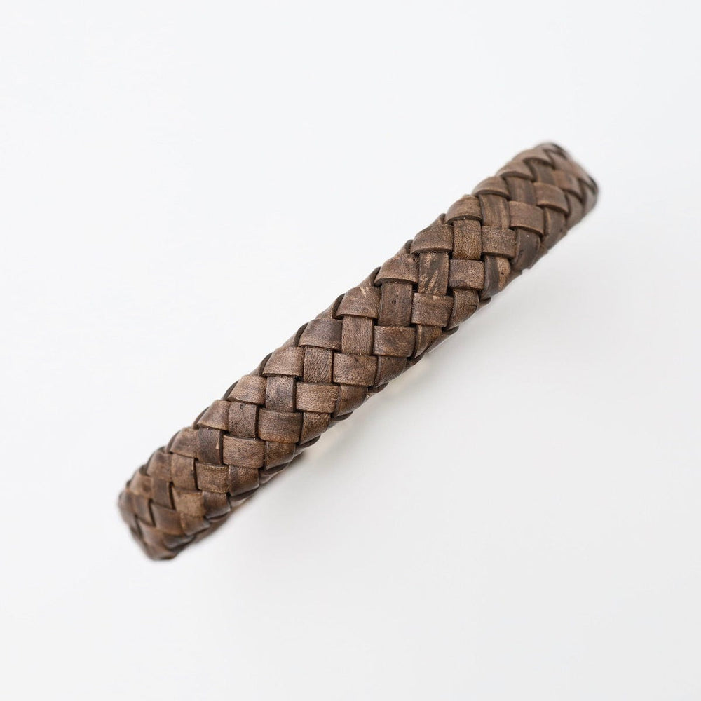 
                      
                        BRC Pegasus Brown Braided Leather Bracelet
                      
                    