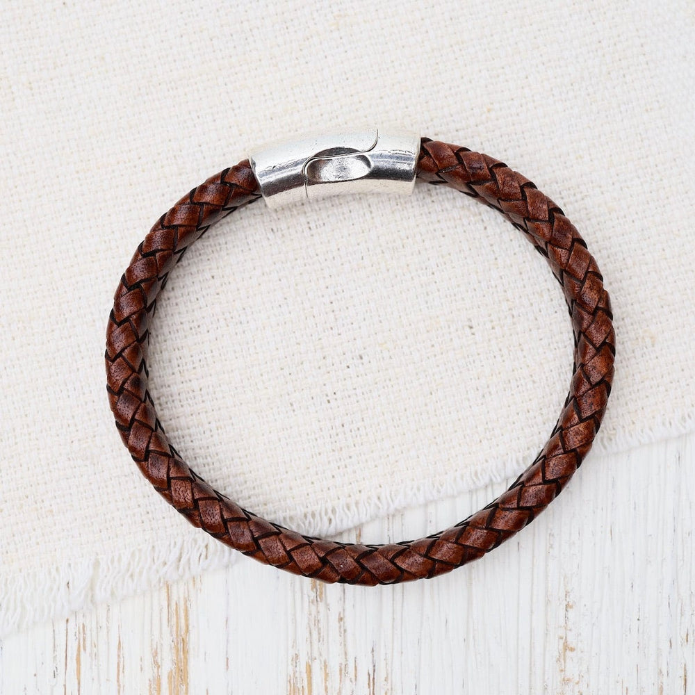 
                  
                    BRC Pegasus Dark Brown Braided Leather Bracelet
                  
                