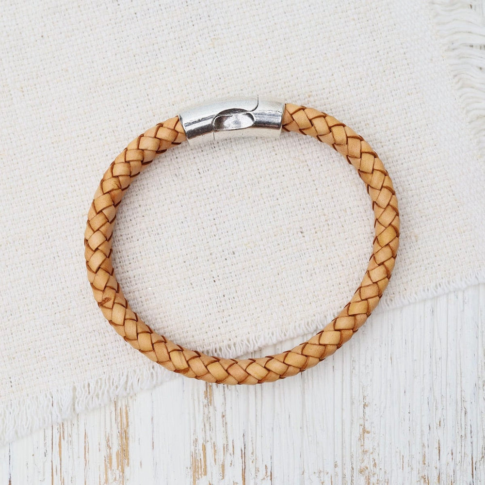 
                  
                    BRC Pegasus Tan Braided Leather Bracelet
                  
                