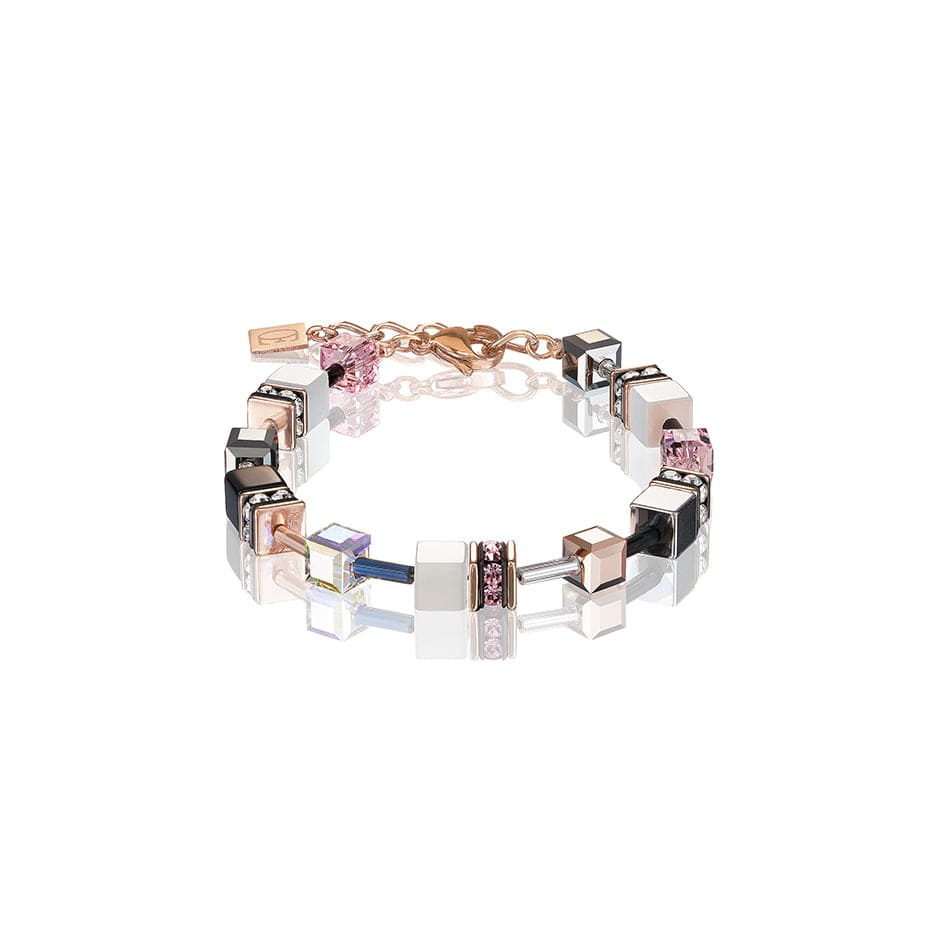 BRC Pink and White Geo Cube Bracelet