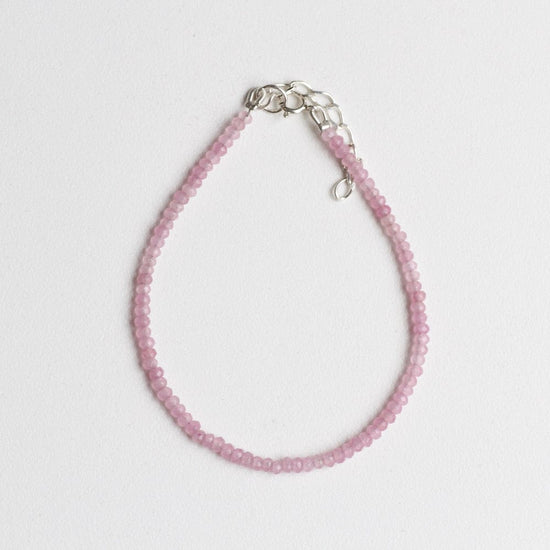 BRC Pink Chalcedony Simple Stone Bracelet