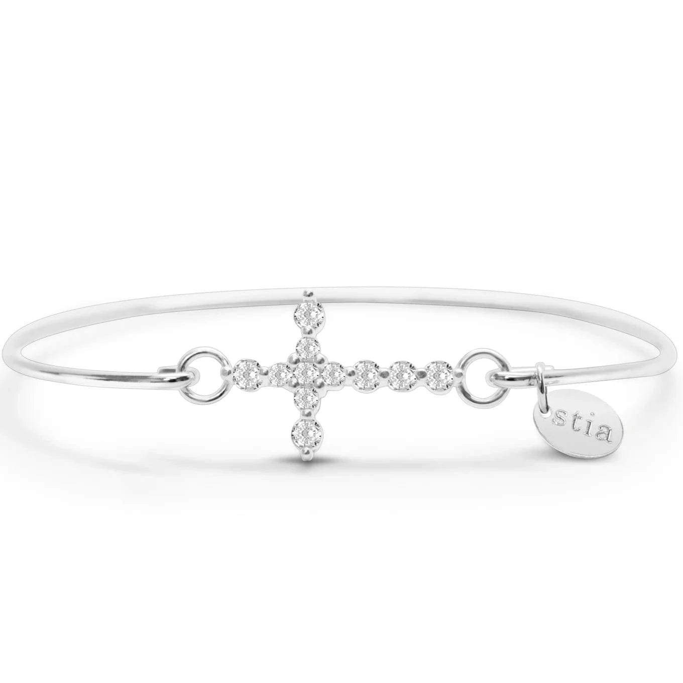 BRC Prong Cross Bracelet Silver