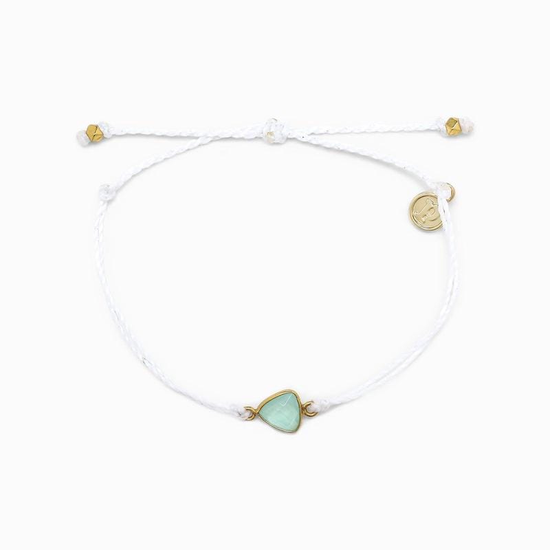 BRC Pura Vida Chalcedony Charm Bracelet ~ White