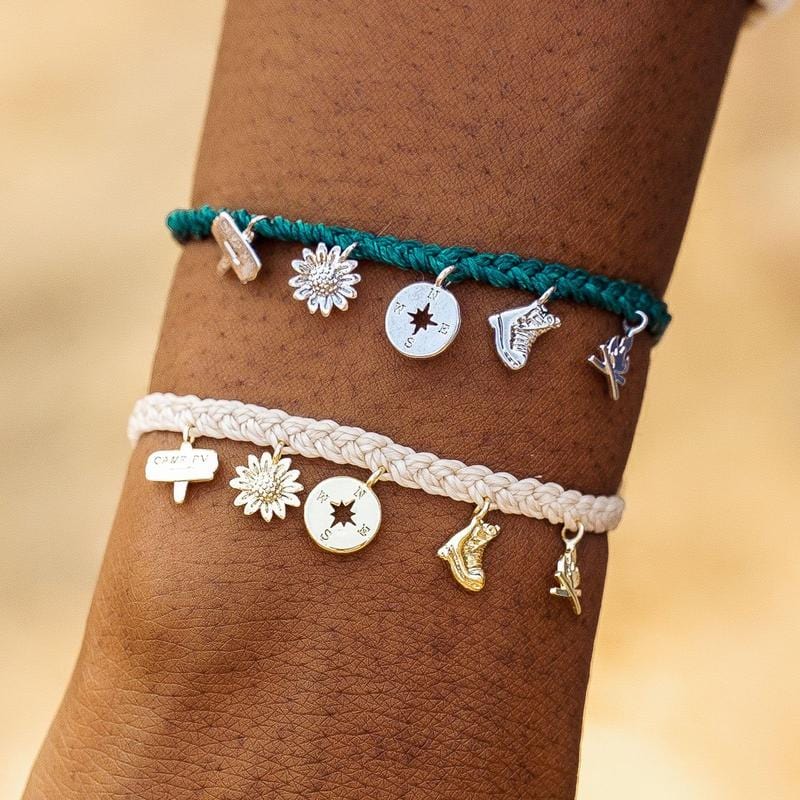 BRC Pura Vida Happy Camper Charm Bracelet ~ Vanilla