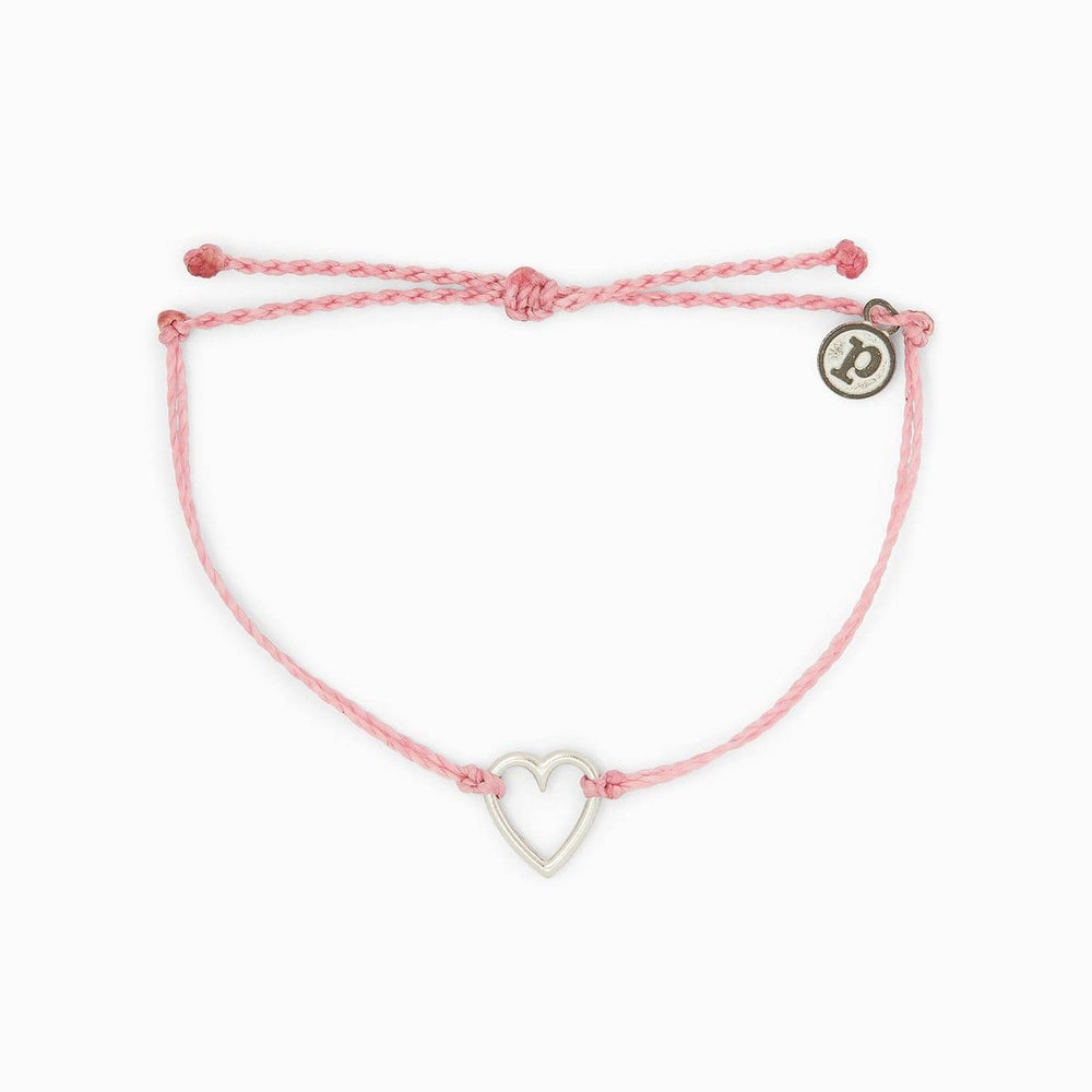 
                      
                        BRC Pura Vida Open Heart Charm Bracelet ~ Light Pink
                      
                    