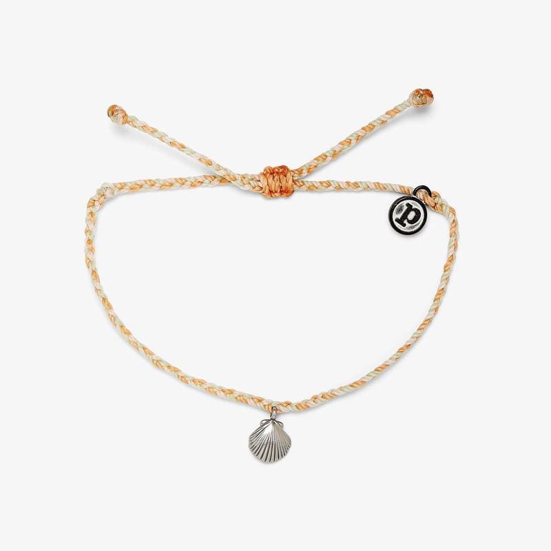 BRC Pura Vida Silver La Concha Bracelet - Vanilla