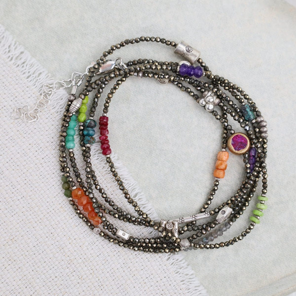 
                      
                        BRC Pyrite Wrap Bracelet & Necklace
                      
                    