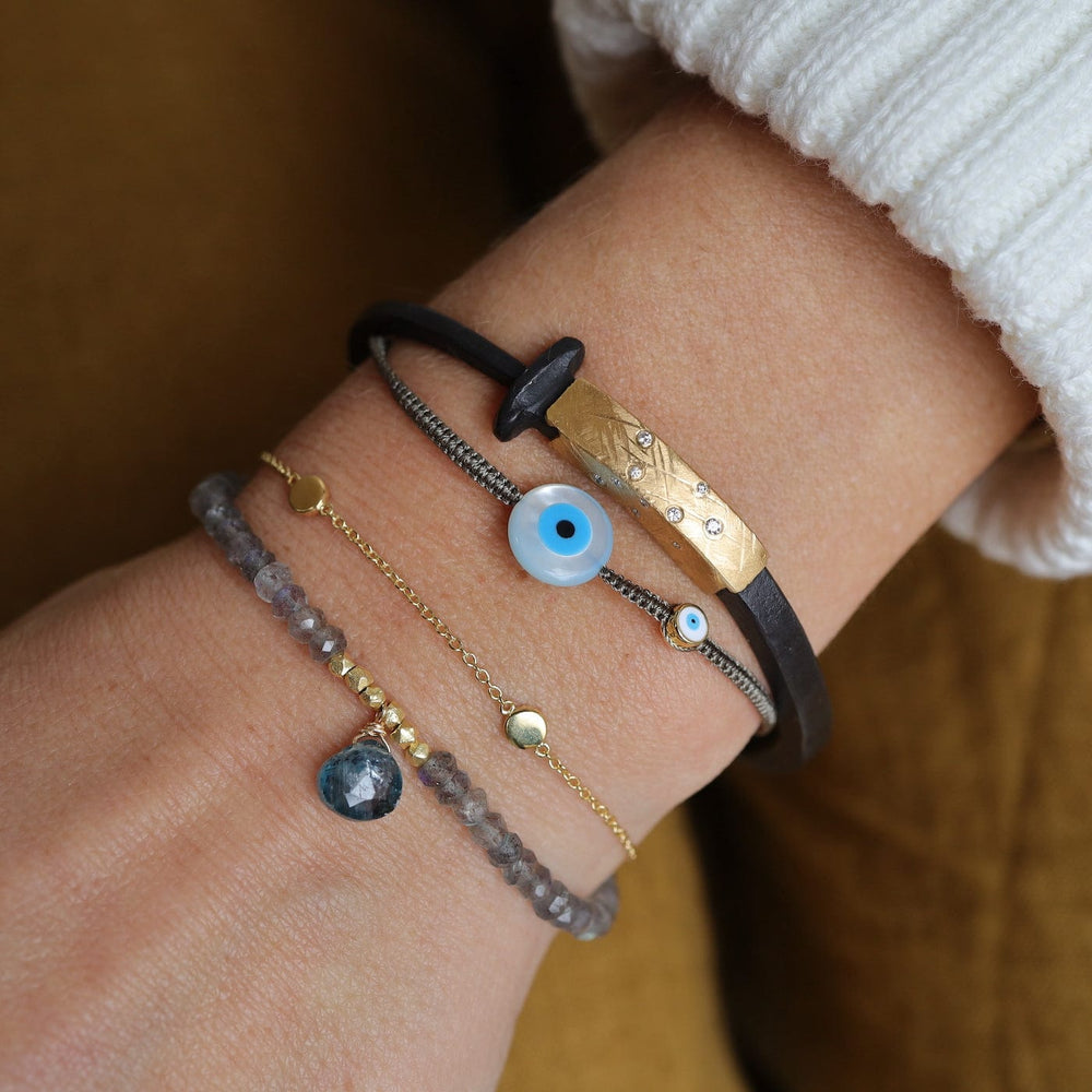 
                      
                        BRC Round Shell Evil Eye Macrame Bracelet
                      
                    