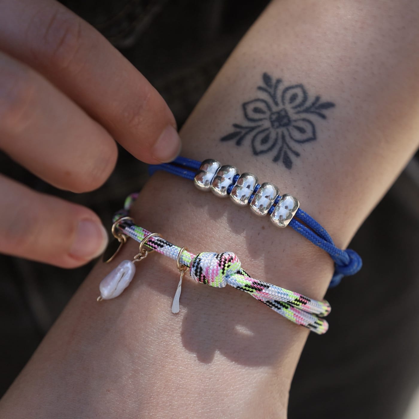 BRC Royal Blue Abacus Single Wrap Bracelet