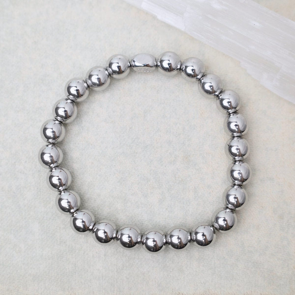 
                      
                        BRC-S.STL 8mm Plain Ball Bracelet in Stainless Steel
                      
                    