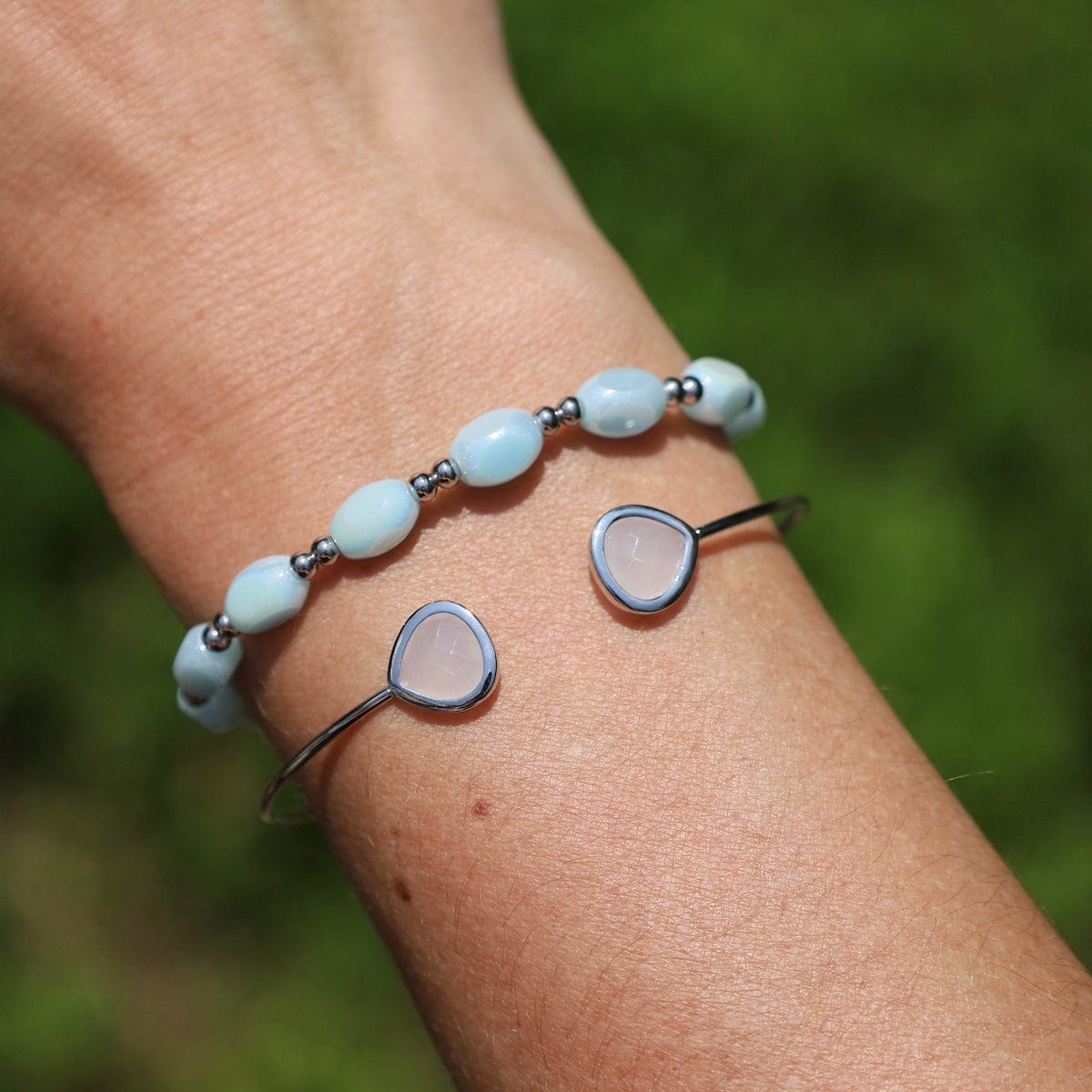 BRC-S.STL All In Pop Of Color Blue Sky Bracelet