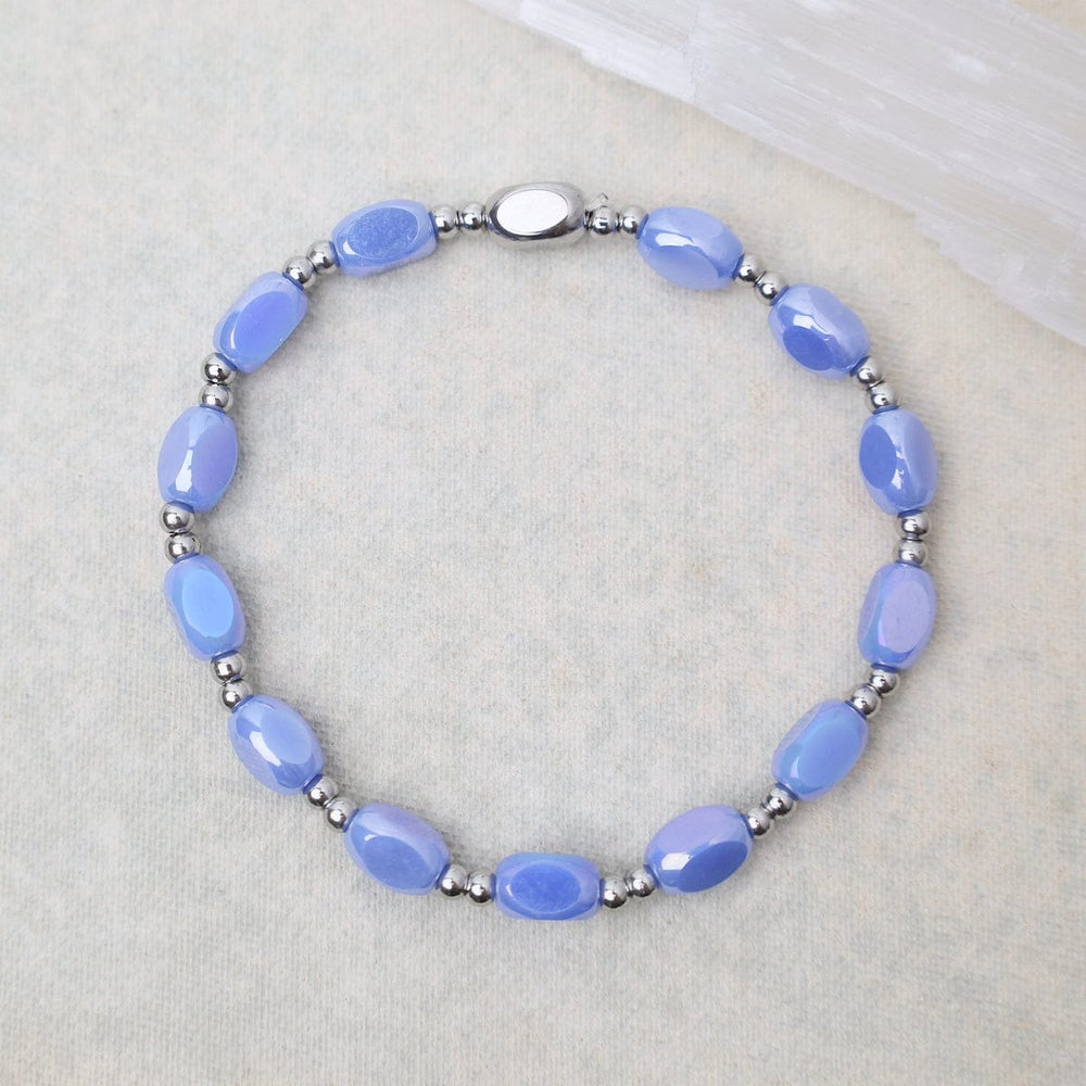 BRC-S.STL All in Pop Of Color Bracelet in Periwinkle Water & Stainless Steel