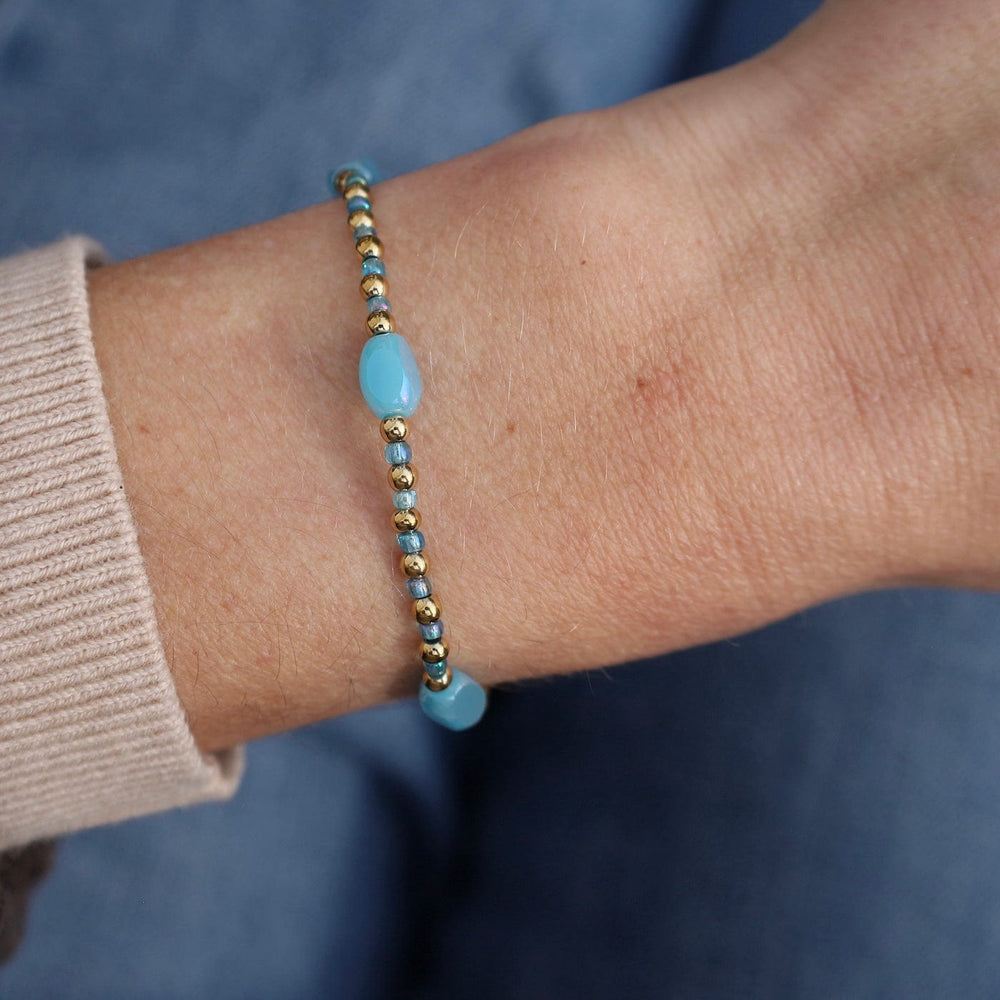 
                  
                    BRC-S.STL Aqua Azure Here, There & Everywhere Pop Of Color Bracelet
                  
                