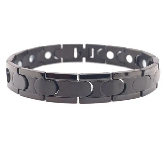 BRC-S.STL Black Stainless Steel Magnetic Bracelet