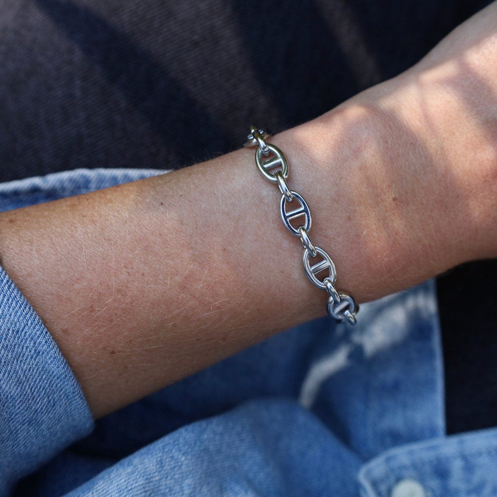 
                      
                        BRC-S.STL Mariner Chain Bracelet in Stainless Steel
                      
                    