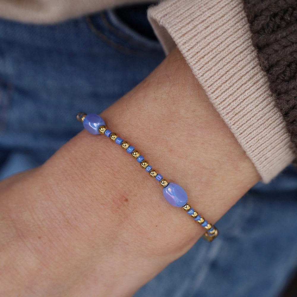 BRC-S.STL Periwinkle Water Here, There & Everywhere Pop Of Color Bracelet