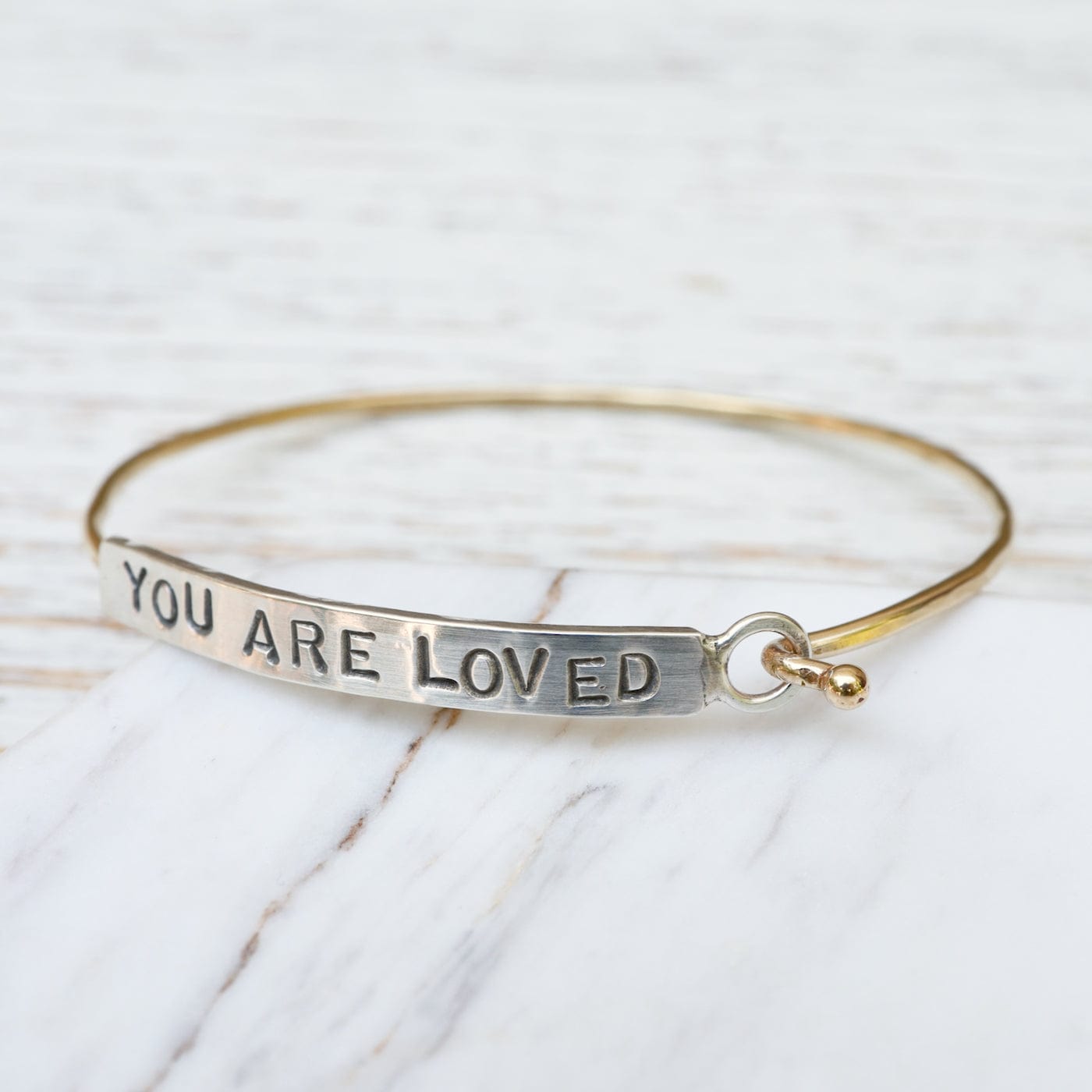 Load image into Gallery viewer, BRC &amp;quot;Say It&amp;quot; Word Bracelet - You Are Loved
