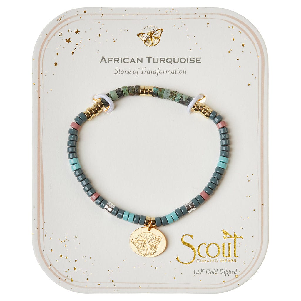 BRC Scout African Turquoise Intention Charm Bracelet