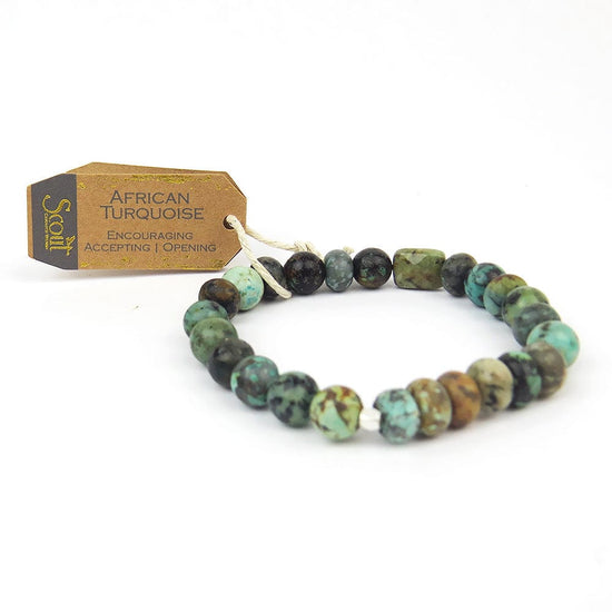 BRC Scout African Turquoise Stone Stacking Bracelet