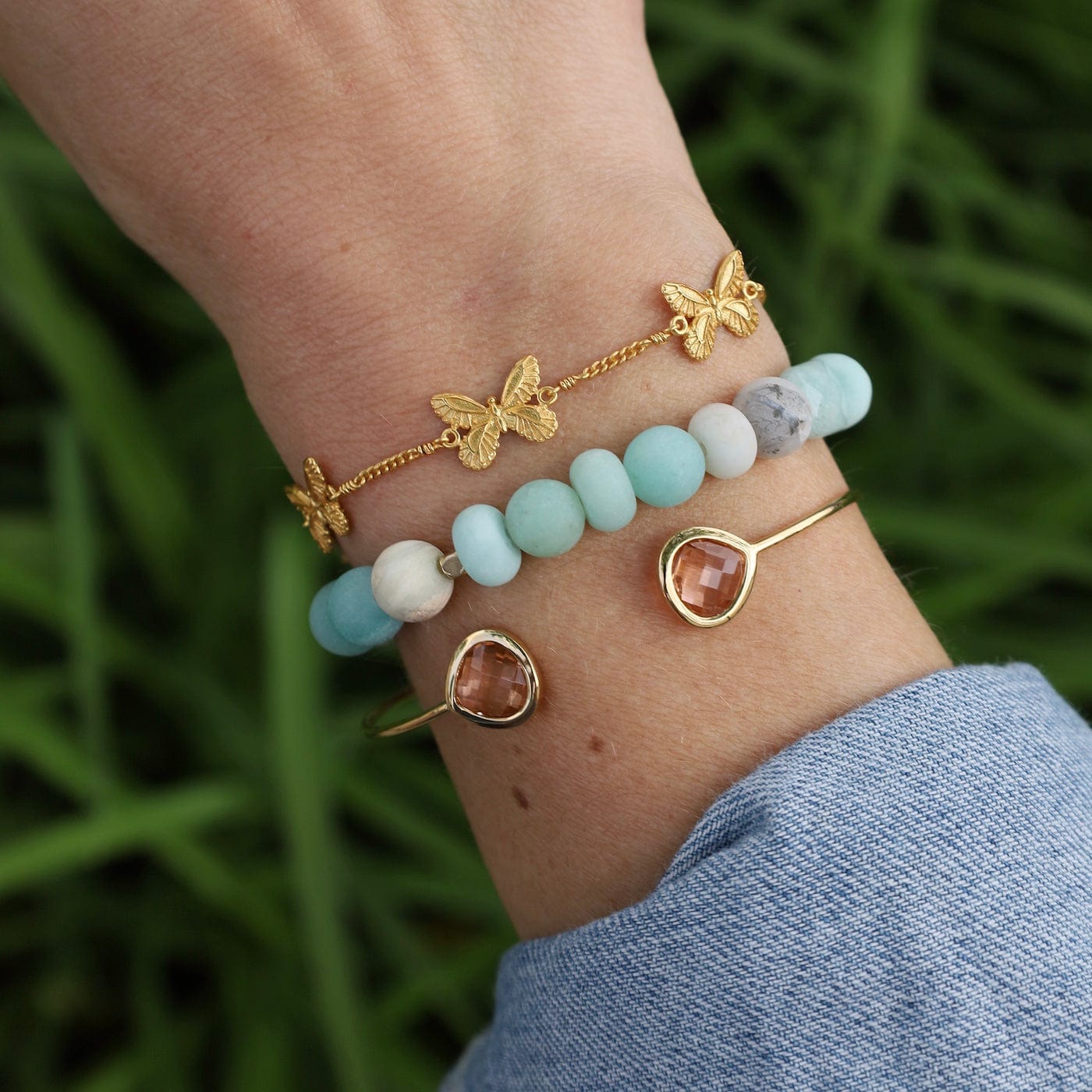 BRC Scout Amazonite Stone Stacking Bracelet