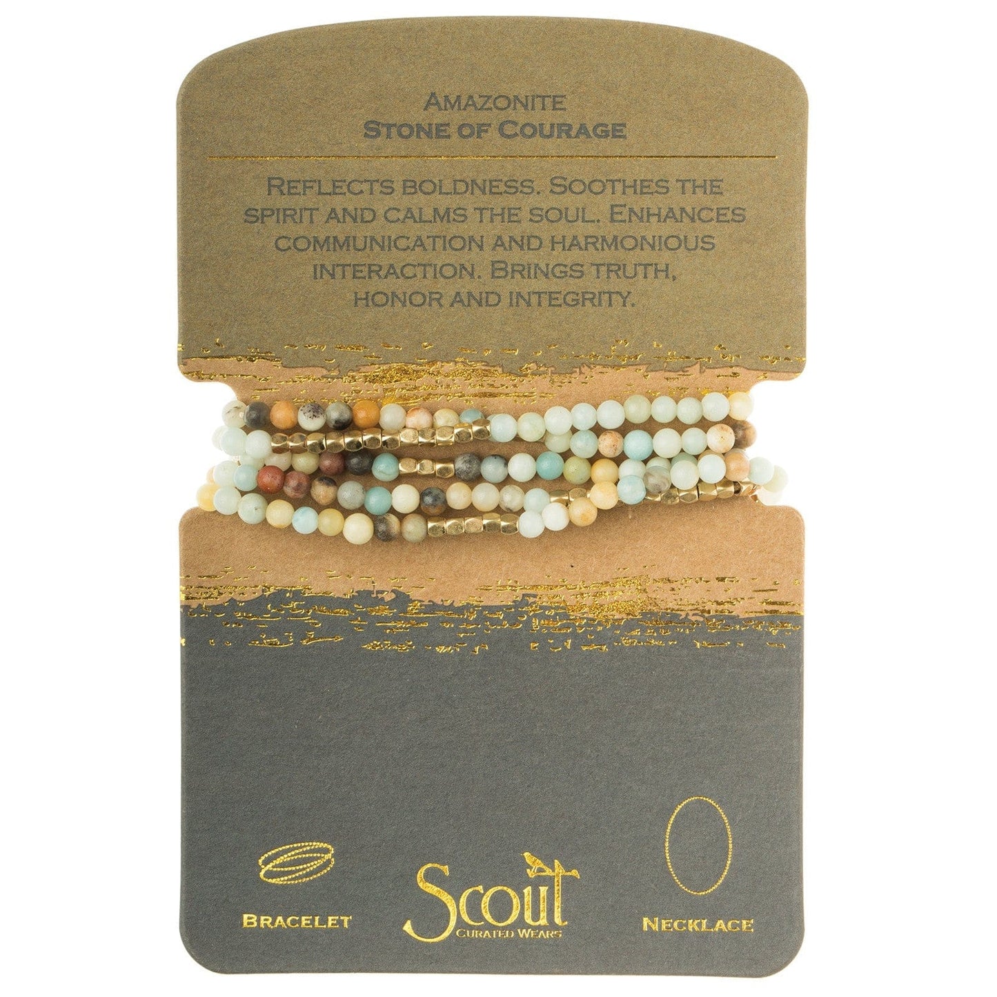 BRC Scout Amazonite Wrap Bracelet & Necklace
