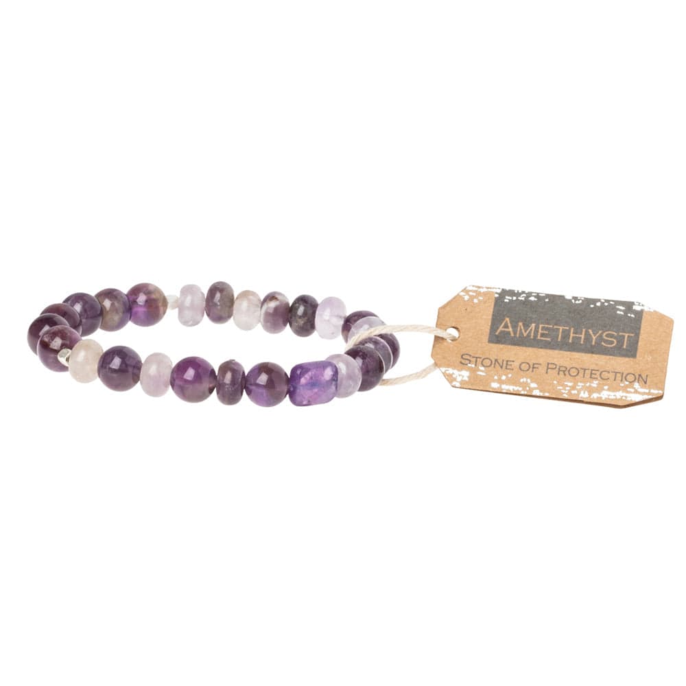 BRC Scout Amethyst Stone Stacking Bracelet
