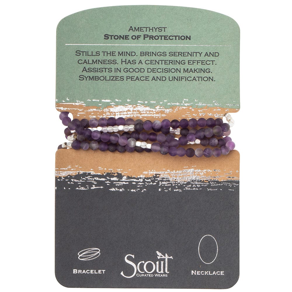 BRC Scout Amethyst Wrap Bracelet & Necklace