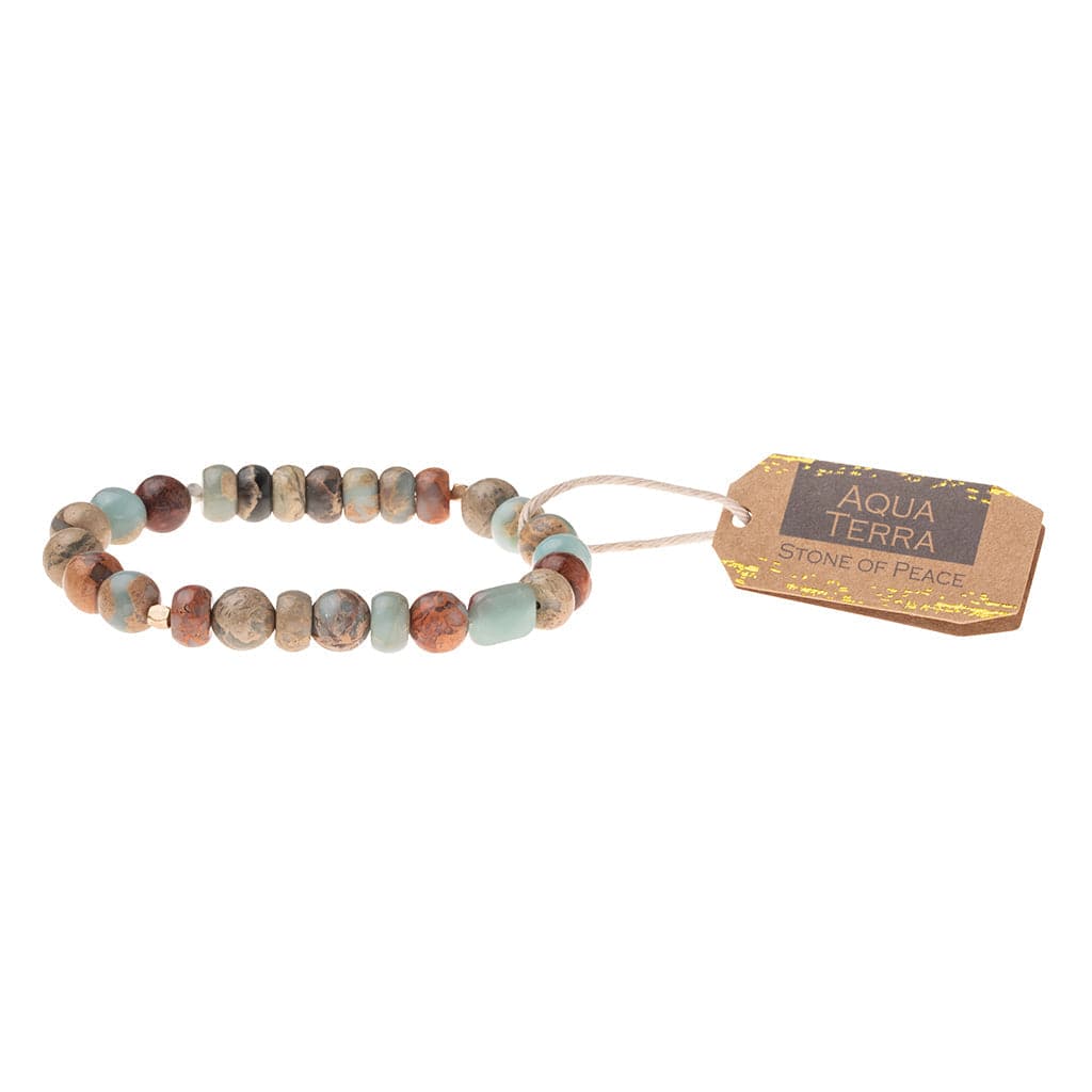 BRC Scout Aqua Terra Stone Stacking Bracelet