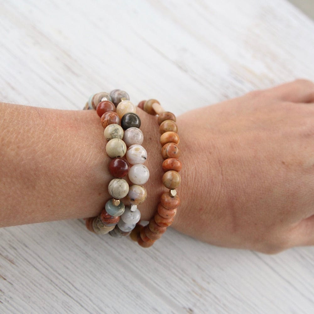 
                      
                        BRC Scout Aqua Terra Stone Stacking Bracelet
                      
                    