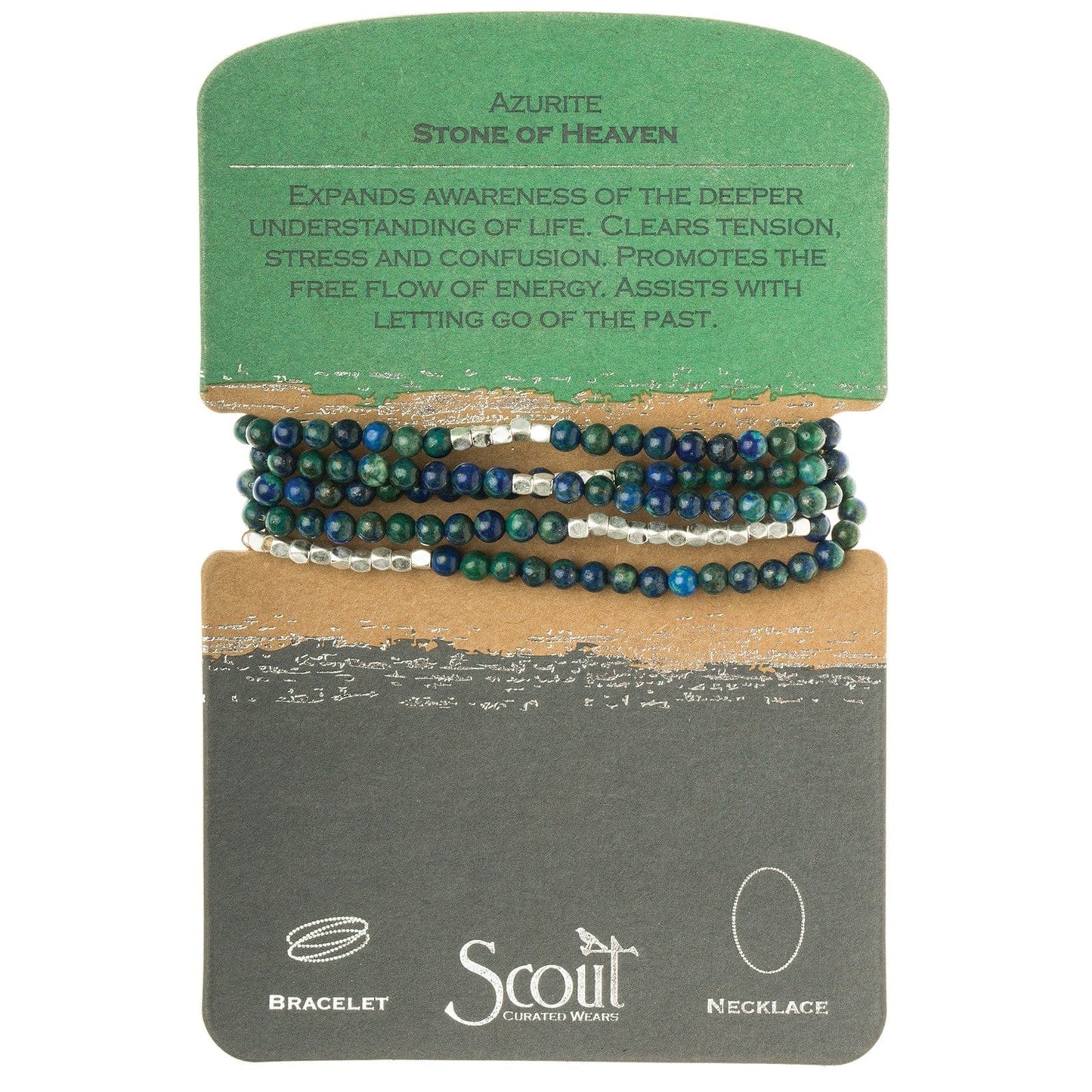 BRC Scout Azurite Wrap Bracelet & Necklace