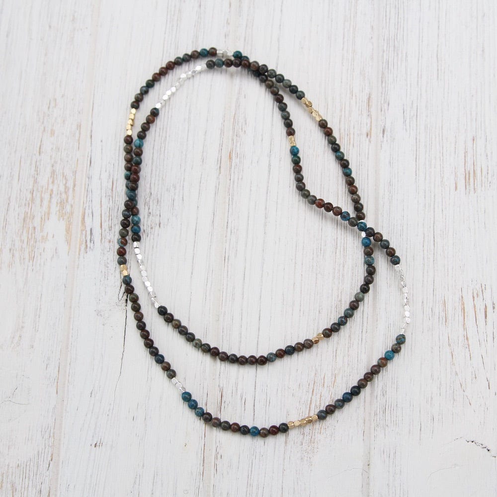 blue sky jasper WRAP BRACELET & NECKLACE blue sky jasper WRAP BRACELET & NECKLACE